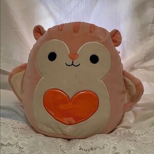 Squishmallows Gabourey the Flying Squirrel Pink and Orange Stuffie